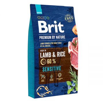 Brit Premium By Nature, Sensitive, Miel, hrană uscată câini, sensibilitați digestive, 8kg