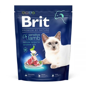 Brit Premium by Nature, Sensitive, Miel, hrană uscată pisici, sensibilități digestive, 300g ieftina