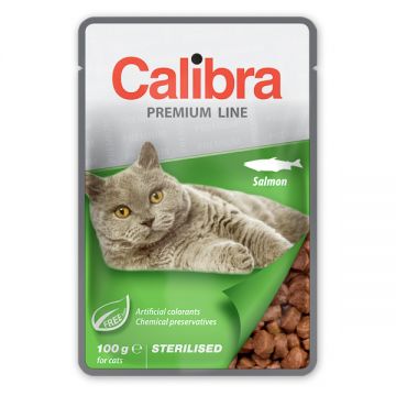 Calibra Cat Pouch Premium Sterilised Salmon, 100g ieftina
