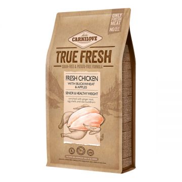 Carnilove True Fresh cu Pui Senior & Healthy Weight, hrană uscată caini, 1.4kg ieftina