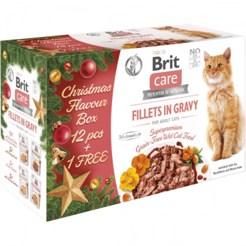 Hrana umeda pentru pisici Brit Care Cat Multipack Christmas 13x85g