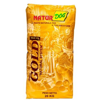 Hrana uscata pentru caini cu activitate fizica moderata, NaturDOG Gold Dolce Vita, 20 kg
