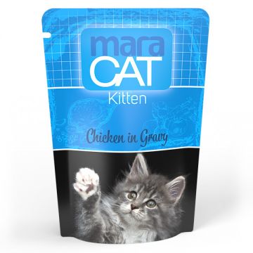 Maracat Complete Kitten with Chicken ingravy, 100g ieftina