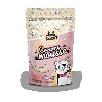 Mr. Bandit CAT Creamy Mousse, piept de pui si creveti, 60 g de firma originala