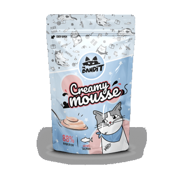 Mr. Bandit CAT Creamy Mousse, somon, 60 g ieftina