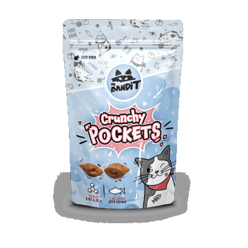 Mr. Bandit CAT Crunchy Pockets, somon, 40 g ieftina