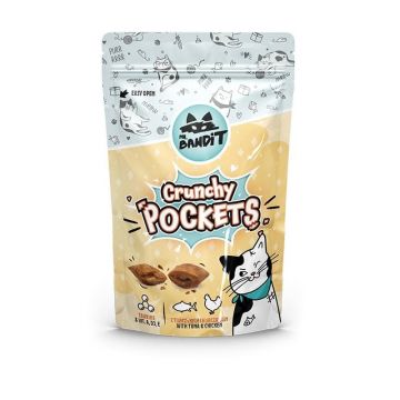 Mr. Bandit CAT Crunchy Pockets, ton si pui, 40 g