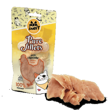 Mr. Bandit CAT Pure Fillets, piept de pui, 30 g de firma originala