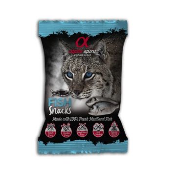 Snack pentru pisica Alpha Spirit, cu peste, 50 g