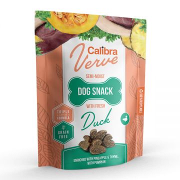 Calibra Dog Verve Semi-moist Snack Fresh Duck, 150g de firma originala