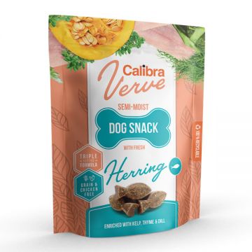 Calibra Dog Verve Semi-moist Snack Fresh Herring, 150g de firma originala