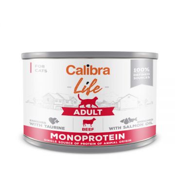 Calibra Life, Vita, Conservă hrană umedă fără cereale pisici, (pate), 200g ieftina