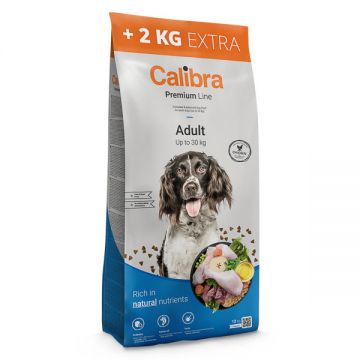 Calibra Premium Line Adult, XS-M, Pui, hrană uscată câini, 12+2kg