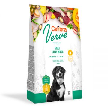 Calibra Verve GF L, Pui și Rață, hrană uscată fără cereale câini, 12kg de firma originala