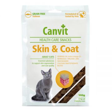 Canvit Health Care Snack Skin and Coat, 100g