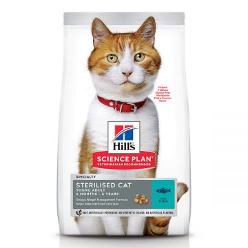 Hill's SP Adult Sterilised, Ton, hrană uscată pisici sterilizate, 1.5kg