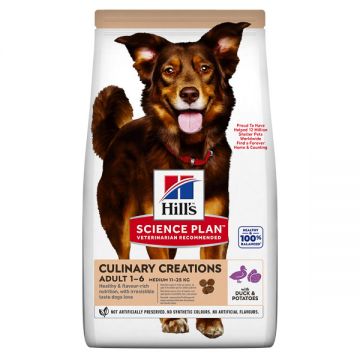 Hill's SP Culinary Creations, M, Rață și Cartof, hrană uscată câini, 14kg ieftina