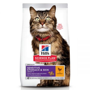 Hill's SP Feline Adult Sensitive Stomach & Skin, 300g ieftina