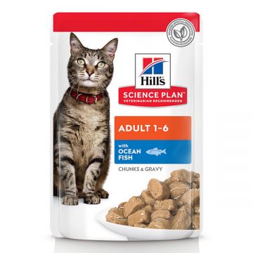Hill's SP, Pește Oceanic, plic hrană umedă pisici, (în sos), 85g ieftina