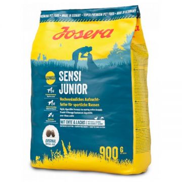 Josera Sensi Junior, XS-XL, Rață și Somon, hrană uscată câini junior, 900g ieftina