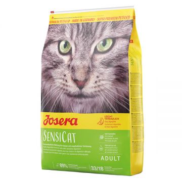 Josera Sensicat, Pui, hrană uscată pisici, sistem digestiv & probiotice,10kg de firma originala