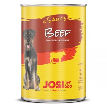 Josidog, Vită, Conservă hrană umedă câini, (în sos), 12 x 415g de firma originala