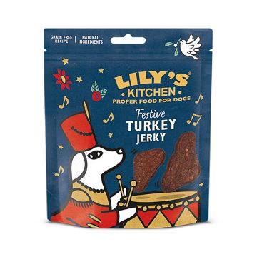 Lily's Kitchen Christmas Festive Turkey Jerky for Dogs, 70g ieftina