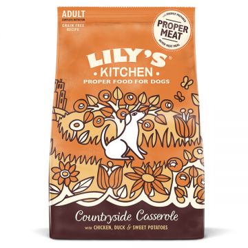 Lily's Kitchen Dog Chicken and Duck Countryside Casserole Adult Dry Food, 12kg