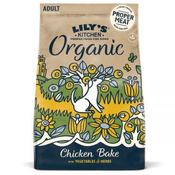Lily's Kitchen Dog Organic Chicken Bake Adult Dry Food, 7kg de firma originala