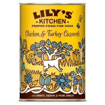 Lily's Kitchen for Dogs Chicken and Turkey Casserole, 400g
