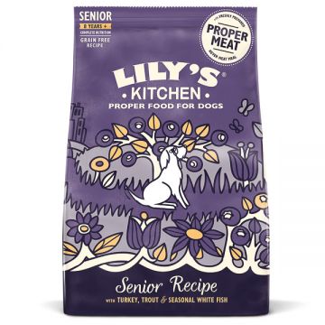 Lily's Kitchen for Dogs Complete Nutrition Turkey and Trout Senior Dry Food, 2.5kg