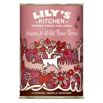 Lily's Kitchen for Dogs Venison and Wild Boar Terrine, 400g