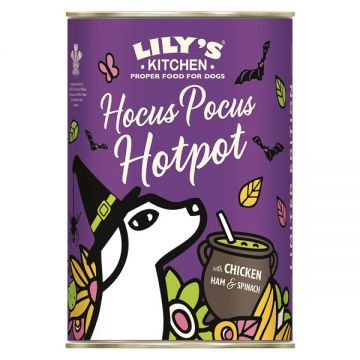 Lily's Kitchen Halloween Hocus Pocus Hotpot Tin, 400g de firma originala
