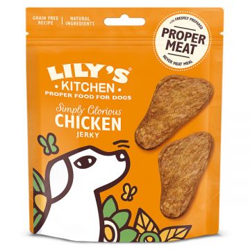 Lily's Kitchen Simplyglorious Chicken Jerky Dog Treats, 70g de firma originala