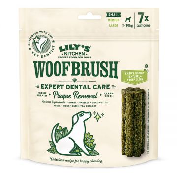 Lily's Kitchen Woofbrush Small Natural Dental Dog Chew 7 pack, 154g ieftina