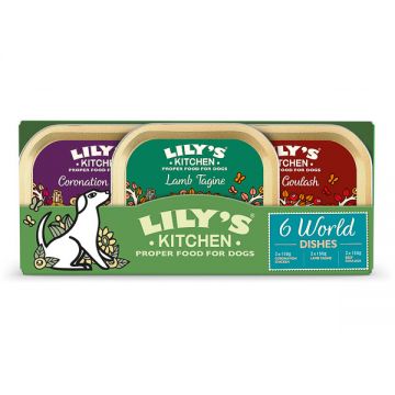 Lily's Kitchen World Dishes Trays Multipack, 6x150g