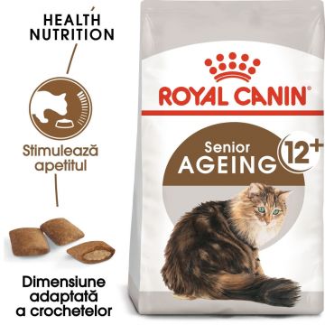 Royal Canin Ageing 12+ hrană uscată pisică senior, 2kg de firma originala