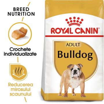 Royal Canin Bulldog Adult hrană uscată câine 12kg de firma originala