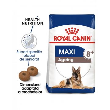 Royal Canin Maxi Ageing 8+ hrană uscată câine senior, 15kg de firma originala