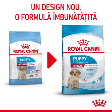 Royal Canin Medium Puppy hrană uscată câine junior, 15kg de firma originala
