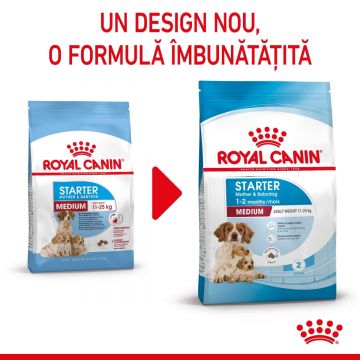 Royal Canin Medium Starter Mother & Babydog, mama și puiul, hrană uscată câini, 15kg ieftina