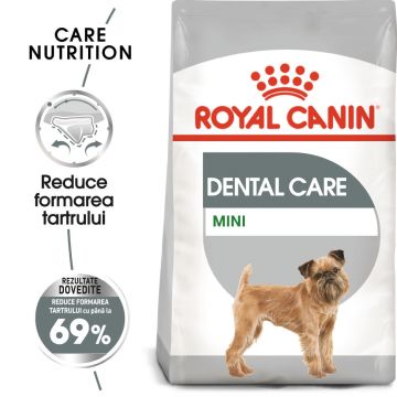 Royal Canin Mini Dental Care Adult hrană uscată câine, reducerea formarii tartrului, 1kg ieftina