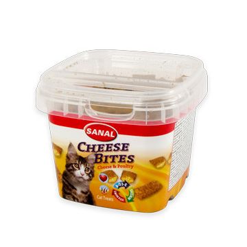 Sanal Cat cheese bites, 75g de firma originala