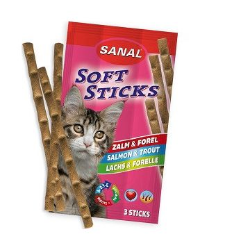 Sanal Cat Salmon and Trout, (3 sticks), 15g de firma originala