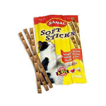 Sanal Sticks Turkey and Liver, (3 sticks), 15g de firma originala