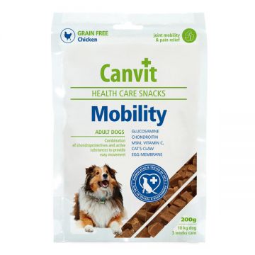 Snack pentru câini Canvit Mobility, 200g de firma originala