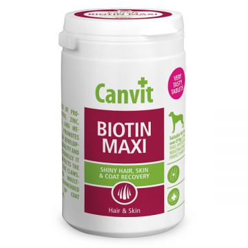 Supliment Nutritiv pentru câini Canvit Biotin Maxi, 230g ieftin
