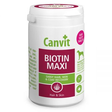Supliment Nutritiv pentru câini Canvit Biotin Maxi, 500g ieftin