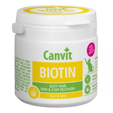 Supliment Nutritiv pentru Pisici Canvit Biotin, 100g
