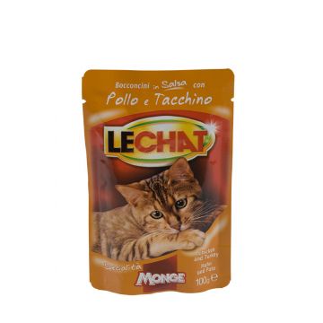 Lechat hrană umedă pentru Pisici, Pasare, Curcan, 100g